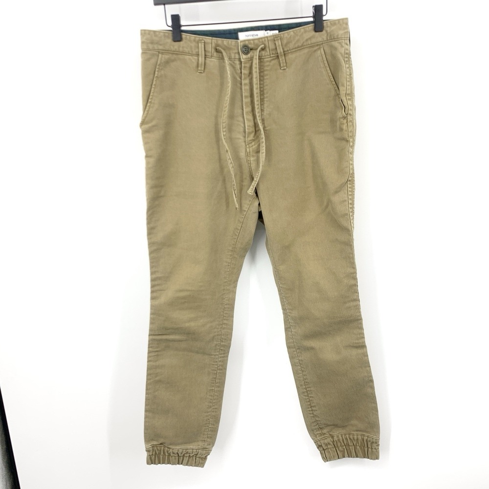 Nonnative Men Size 2‎ Small Medium Pants Khaki Brown Joggers Cotton Chinos P2426